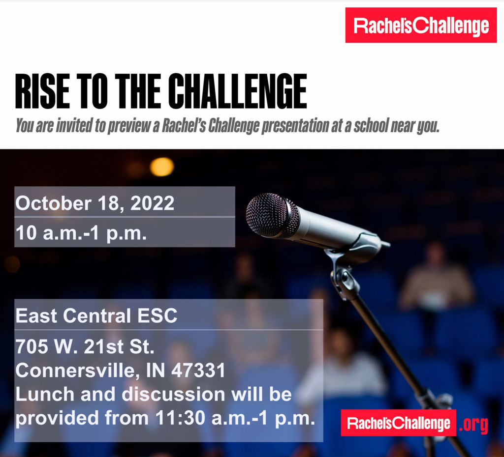 Rise to the Challenge Graphic: Oct. 18, 2022, from 10 a.m.-1 p.m. at ECESC