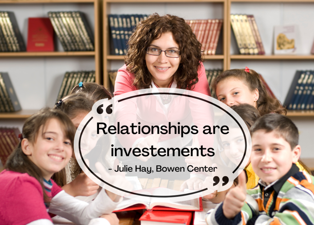 Graphic: Relationships are investments.