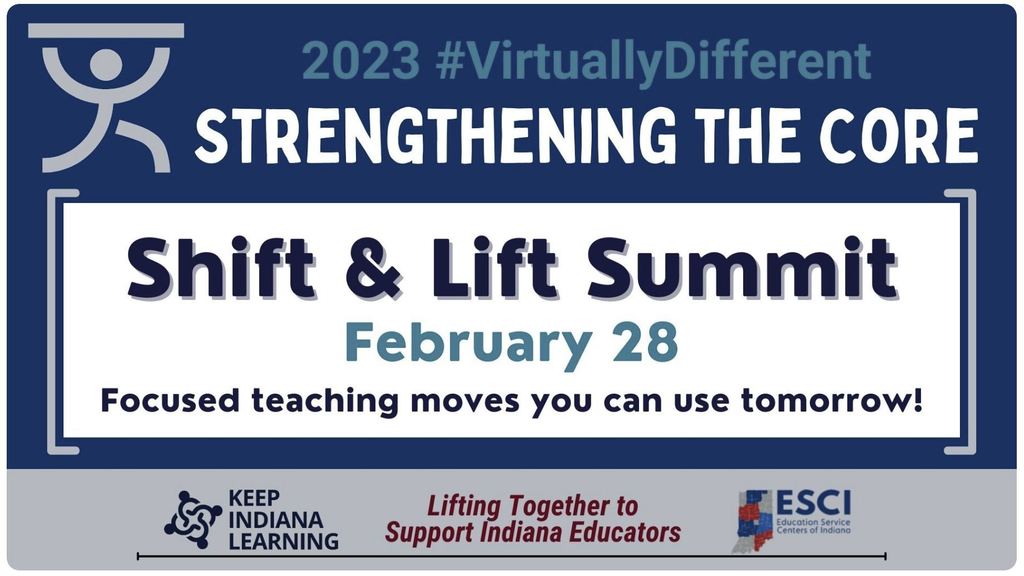 Graphic: Shift & Lift Summit, February 28, Focused teaching moves you can use tomorrow!
