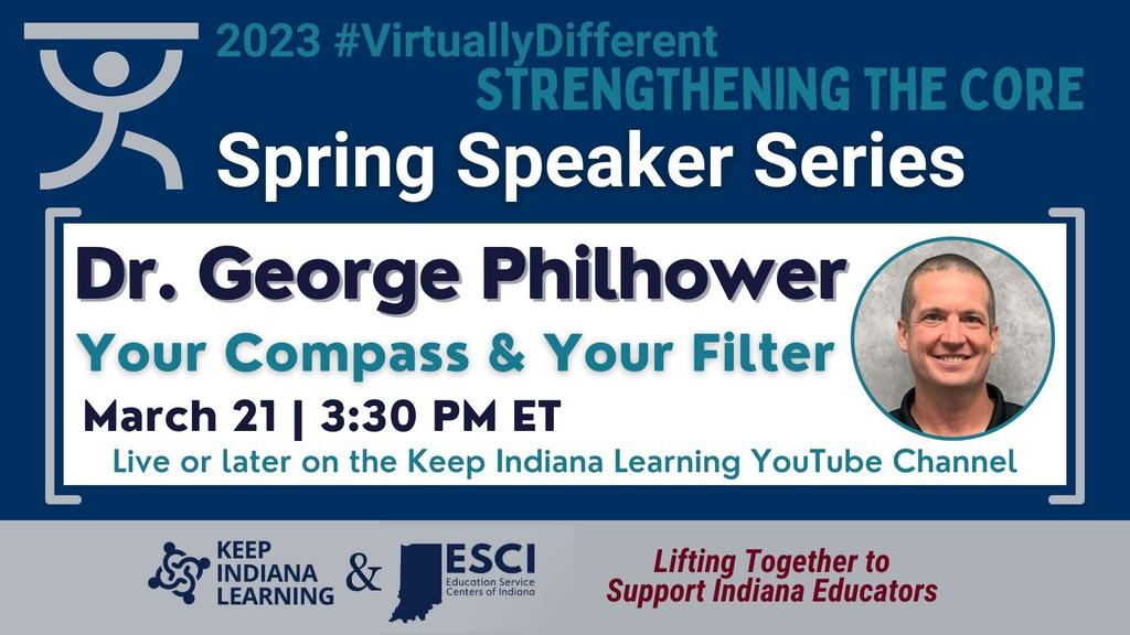Graphic: Spring Speaker Series Dr. George Philhower Your Compass & Your Filder