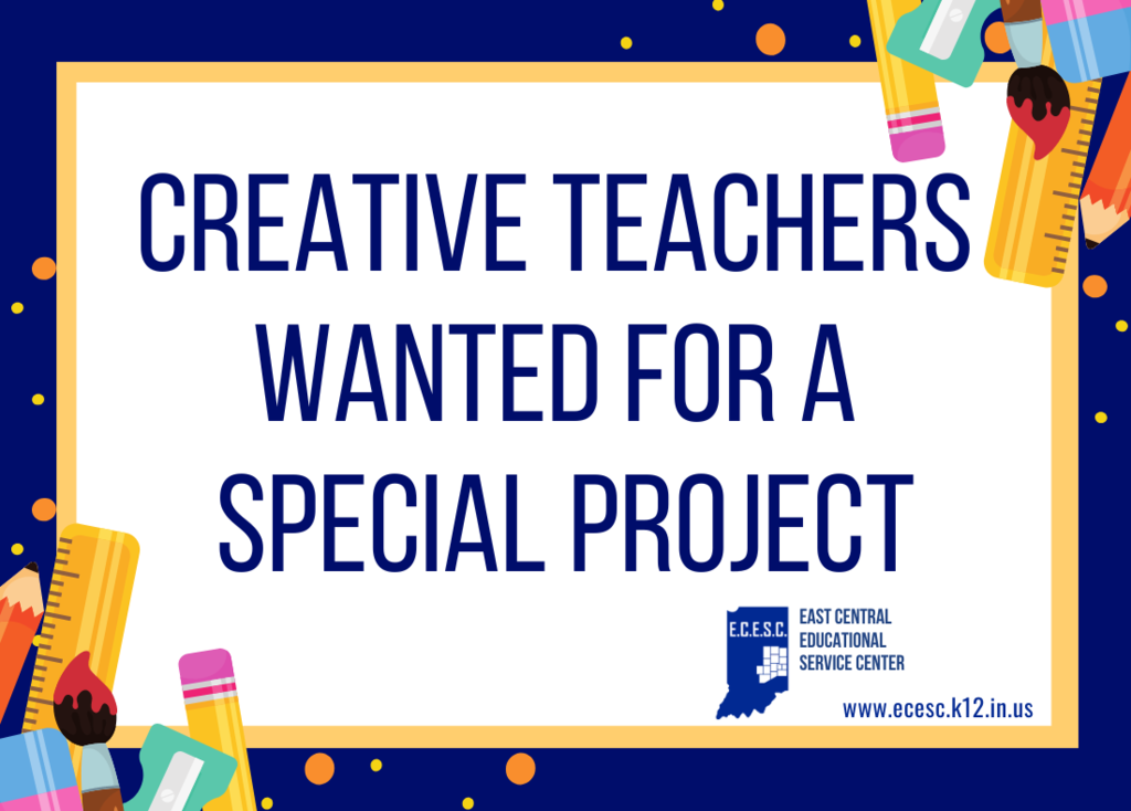 Graphic: Creative Teachers wanted for a special project